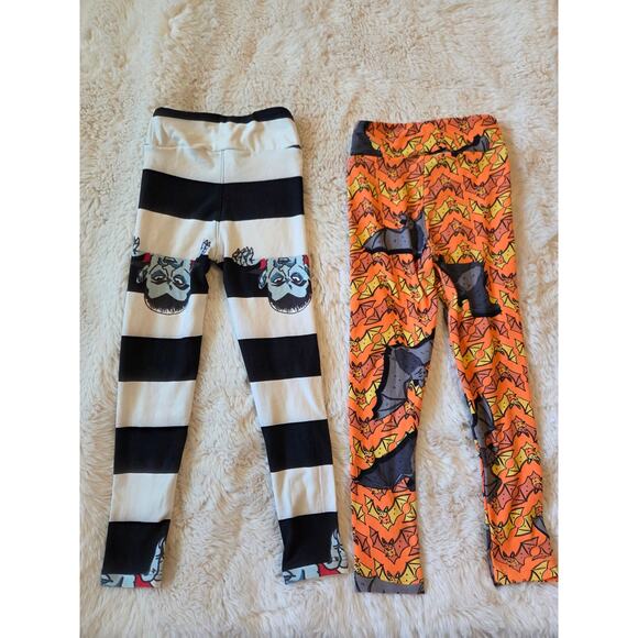 Lularoe Halloween Leggings girls size Small Vampire and Bats - Picture 1 of 6